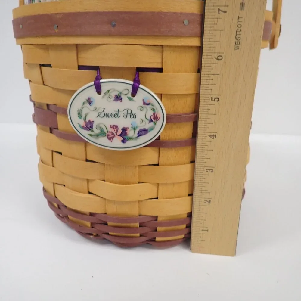 Vintage May Series Longaberger Sweet Pea basket